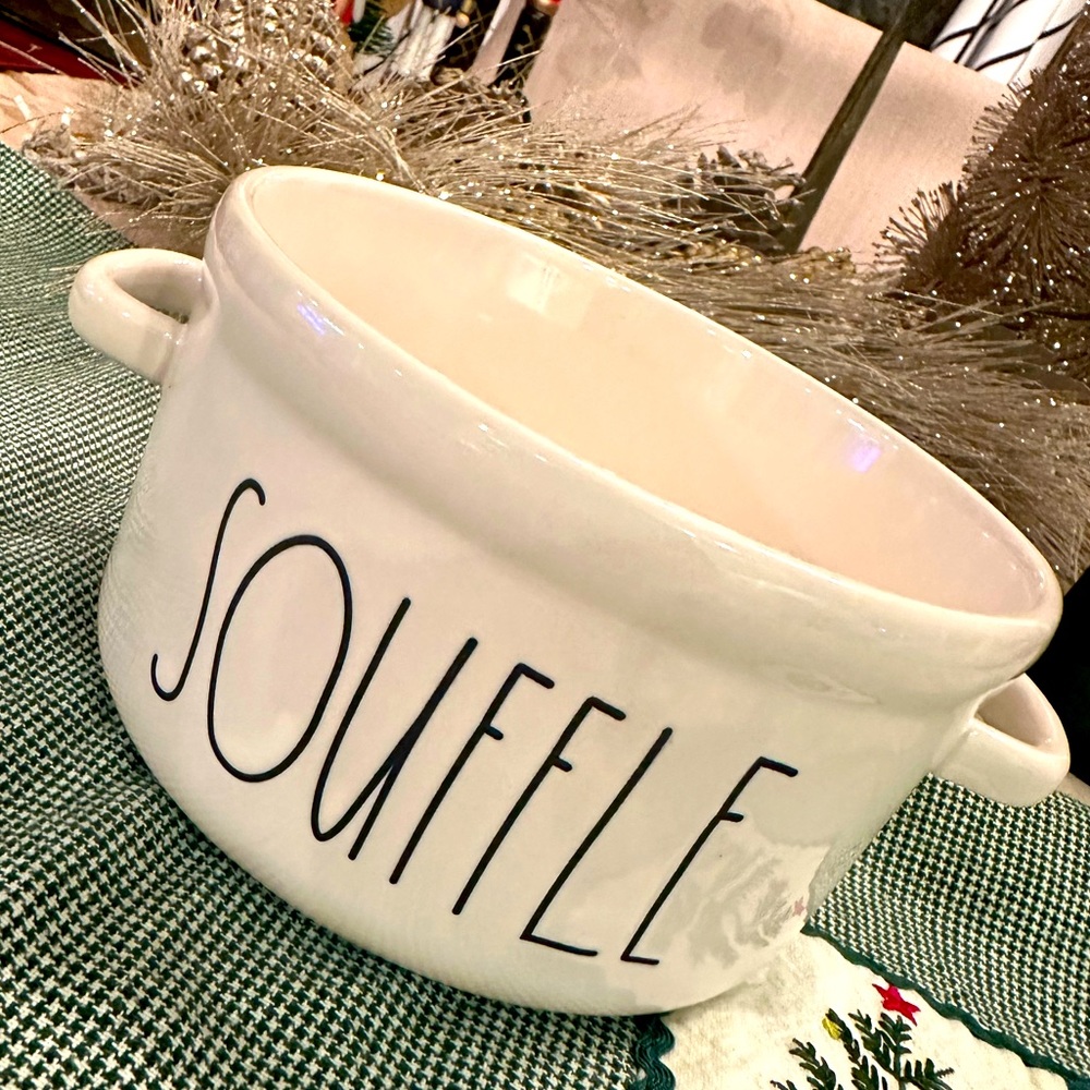 Rae Dunn soufflé bowl.